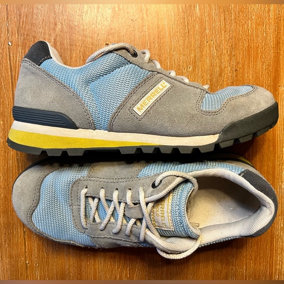 Merrell Solo Air Cushion Wild Dove/Forget Me Not Women’s Low Hiker Sz 6.5 Blue - Picture 3 of 11